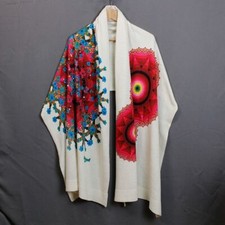 Stola Disigual colore beige fantasia floreale 224x68 cm