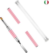 Dual-ended Nail Art Penna, Pennello Gel Unghie Ricostruzione, 2 in 1 Nail Art