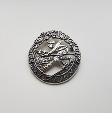 Norwegian TRYSIL KNUT Silver 925s Large Brooch