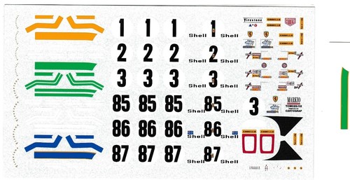 Decal ferrari 312 - decal, pb