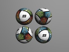 PALLONE DA CALCIO TAGLIA 5 TPU DESIGN UNICO MULTICOLORE GONFIATO IN CONFEZIONE REGALO NUOVO