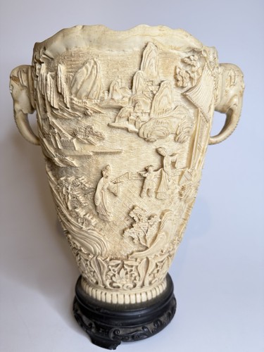 Grande vaso balaustra elefante