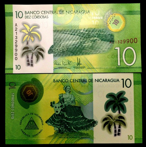 Nicaragua cordobas banknote - 10,