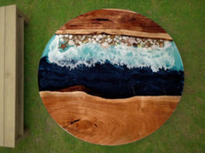 Tavolo epossidico ocean beach - tavolo,