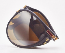 1980s vintage black aviator folding sunglasses ASDOR SUPER FOLDING eyeglasses