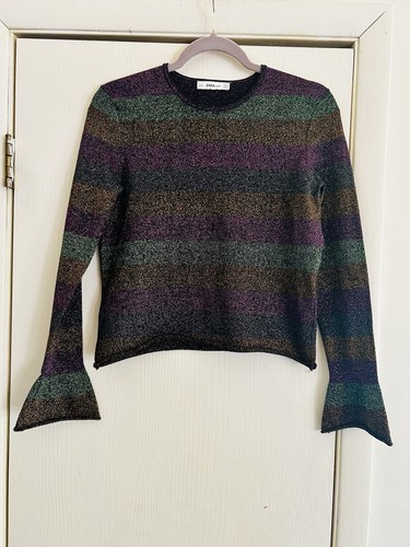 Top zara maglia scintillante - top,