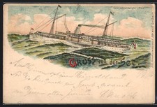 Litografia nave passeggeri