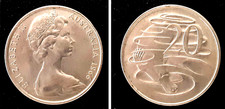 Australia moneta cent del - 20, cent.