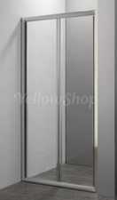 PORTA NICCHIA LIBRO SOFFIETTO PIEGHEVOLE BAGNO BOX DOCCIA CRISTALLO TEMPERATO 