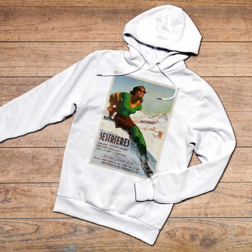 Felpa hoodie vintage sestriere - hoodie,