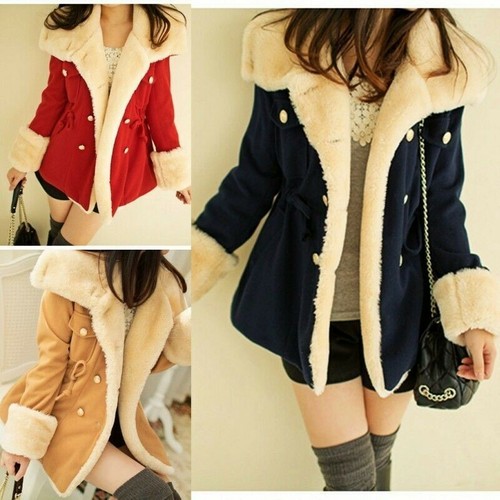 Cappotto finta lana donne - cappotto, in