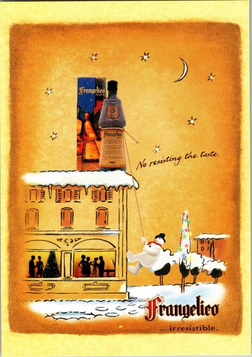 Cartolina pubblicità liquore - pubblicità,