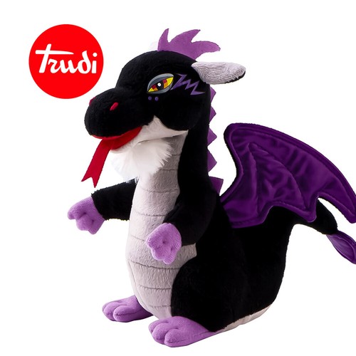 Trudi peluche drago nero - trudi,
