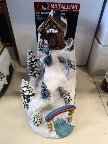 Villaggio natale con luci e - natale,