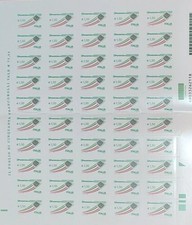 ITALIA-FRANCOBOLLI IN EURO DA 1,50-5 FOGLI, 250  FRANCOBOLLI
