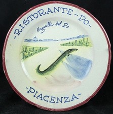 piatti del buon ricordo Piacenza Anguilla Pres. 1965
