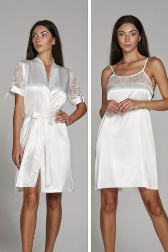 Donna vestaglia e camicia - -,