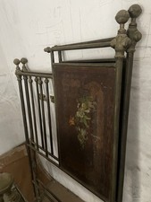 Antico letto in ferro battuto epoca 1800 800 Vintage Iron Bed Italy Decored Rare