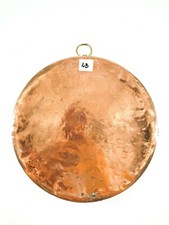 Antica teglia rotonda in rame