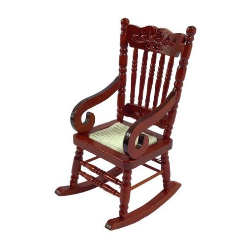 Sedia dondolo mogano per - sedia, a