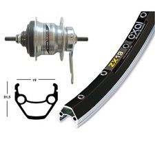 Ruota posteriore 28x1 - ruota,