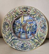 Piatto Ceramica Antica oversize Gualdo Tadino Alfredo Santarelli diametro cm. 45