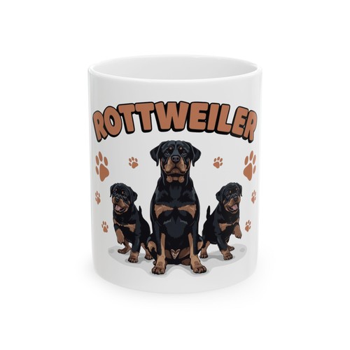 Cute rottweiler mom - gift, mug