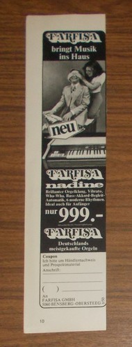 Rara pubblicità vintage