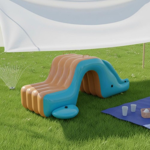 Piscina gonfiabile con - con, scivolo