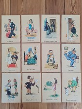 Lotto 12 Cartoline Umoristiche