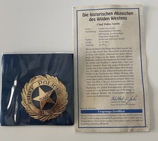 STATI UNITI - DISTINTIVO SCERIFFO POLIZIA STATO TEXAS CON CERTIFICATO