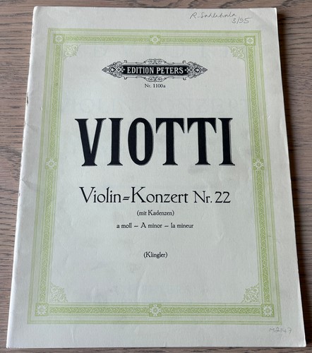 Viotti violino concerto - concerto, 22