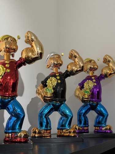 Scultura popeye jeff koons - popeye,