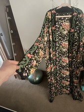 Raro kimono Zara nero ricamato