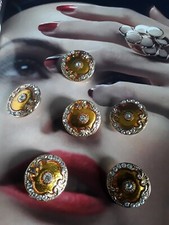 Bottoni vintage 6 pz., metallo