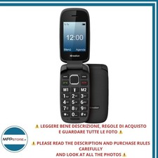 iCreation C20 Flip Phone Nero Dual SIM Tasti Grandi USB-C Bluetooth - SIGILLATO