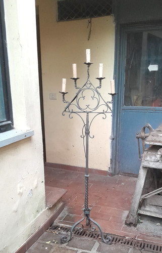 Candelabro terra ferro - candelabro, da