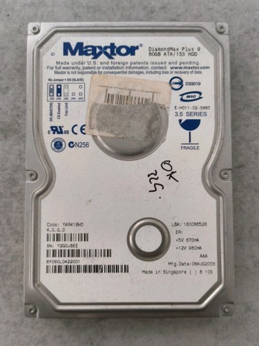 Disco maxtor diamondmax plus - plus, 9