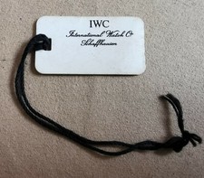 IWC vintage paper tag for da