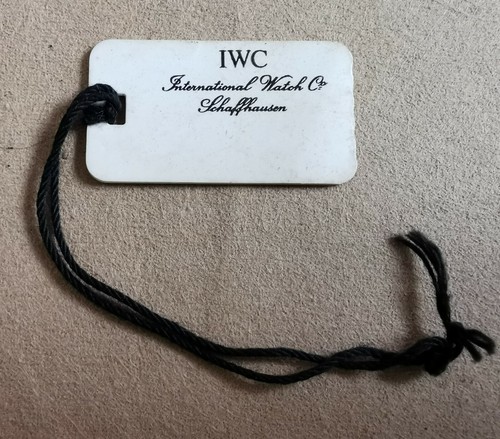 Iwc vintage paper tag - paper,