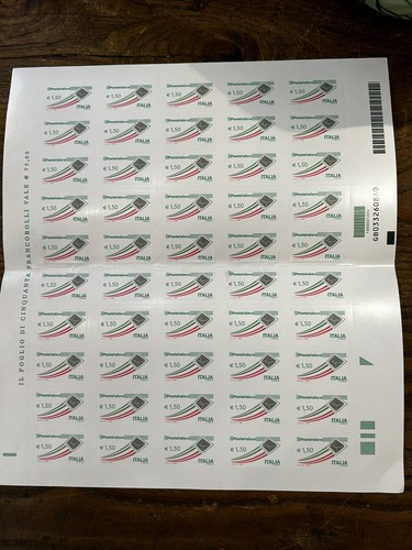 Foglio francobolli 1 50 - da, 1,50