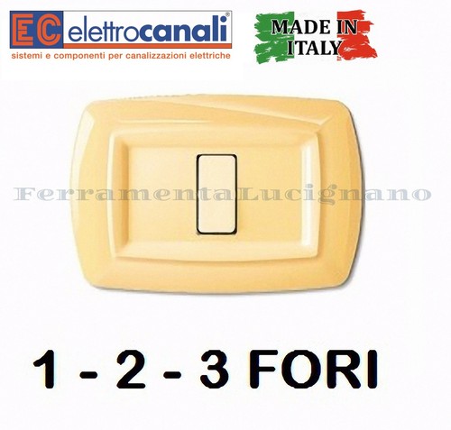 Placca coprinterruttori 3 - placca, 1-2-3