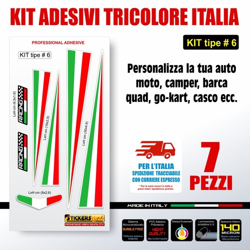 Kit adesivi tricolore - di,