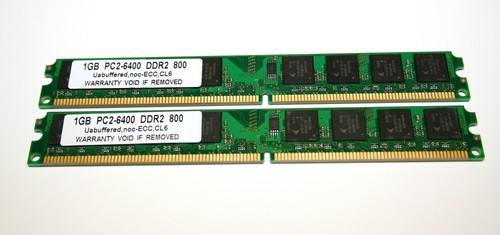 2gb 2x1gb ddr2 - ddr2, (desktop)