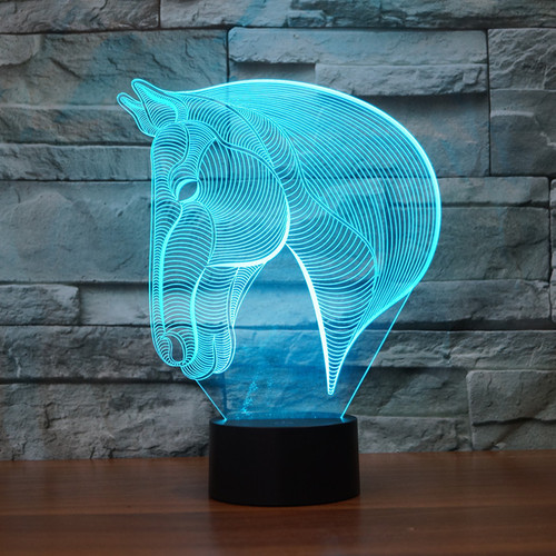 Testa cavallo acrilico - 3d,