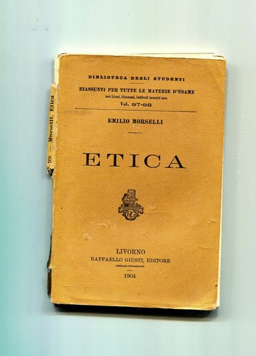 Emilio morselli etica - morselli,
