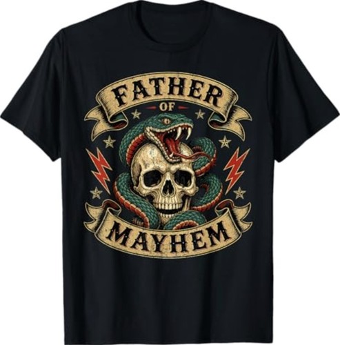 Maglietta padre mayhem uomo - padre,