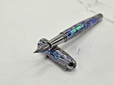 MONTEVERDE USA Super Mega Abalone Ltd. Ed. Gunmetal Trim Fountain Pen EF Nib
