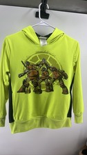 Felpa con cappuccio verde TMNT