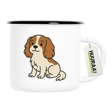 Tazza smaltata Cavalier King